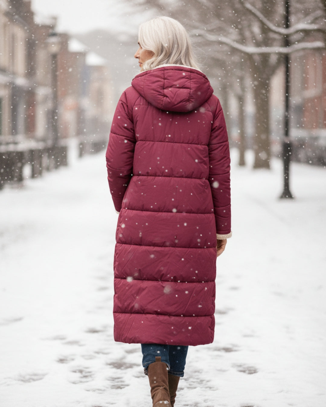 Svea sherpa winter coat for women