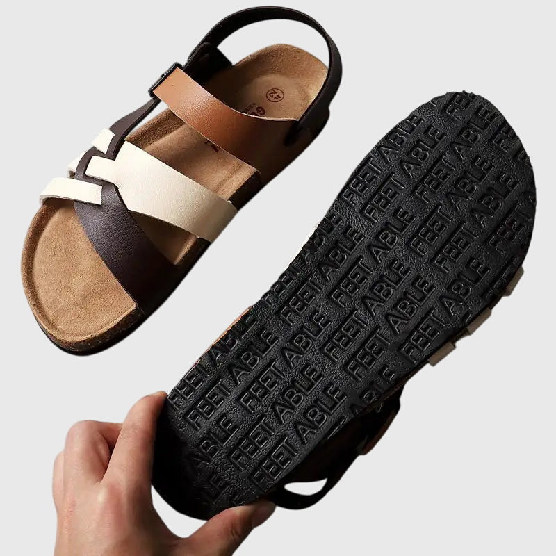 Émilienne | Crossed Orthopedic Sandals