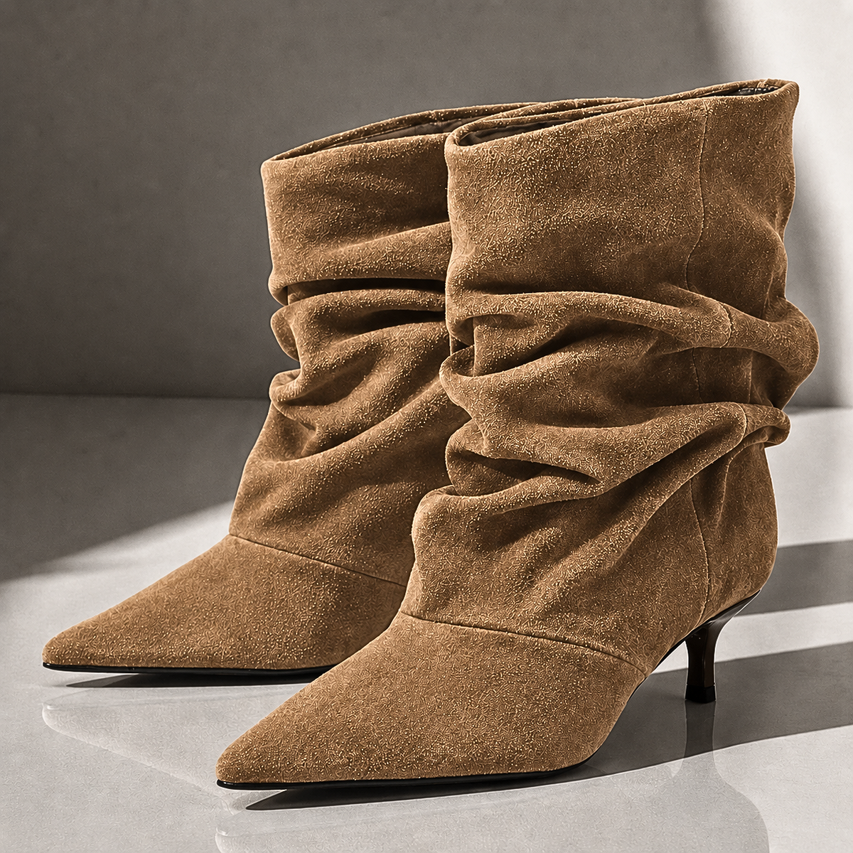 Marlowe Suede Slouch Boots
