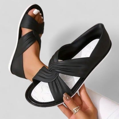 Diane | Soft Comfort Twisted Flat Mules
