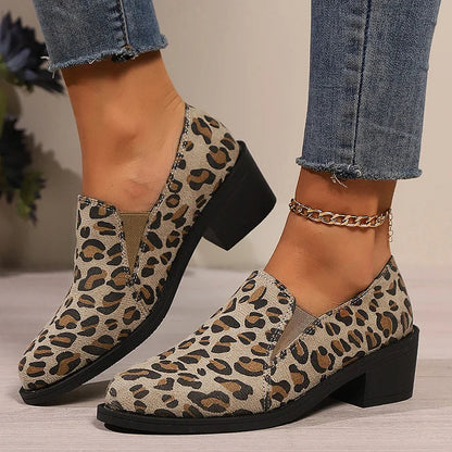 Savina | Leopard Comfort Loafers