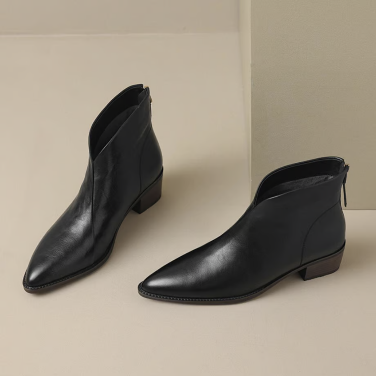 Lily | Luxury Ankle Boots with Low Heel