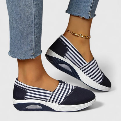 Marina | Striped Slip-On Sneakers