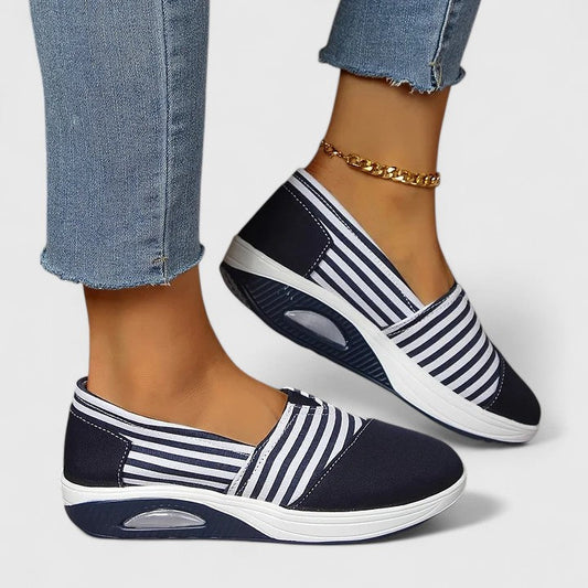 Marina | Striped Slip-On Sneakers