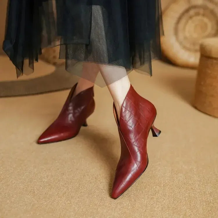 Annika Genuine Leather Boots