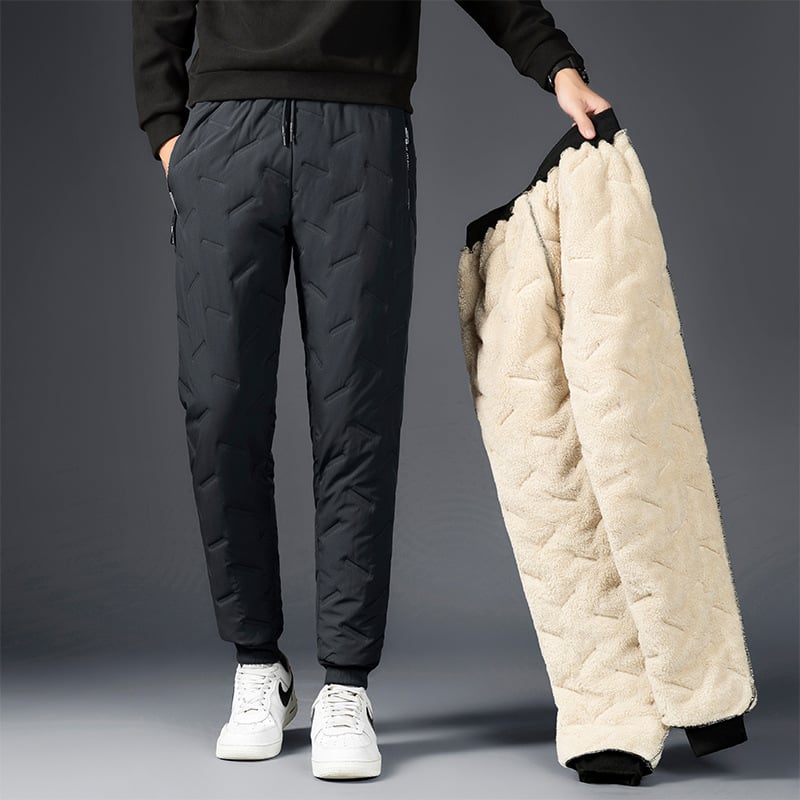 Tove warm fleece-lined straight-leg pants