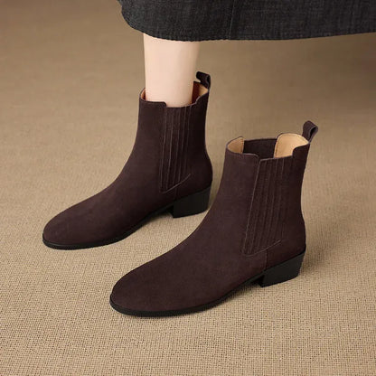 Elle Genuine Suede Boots