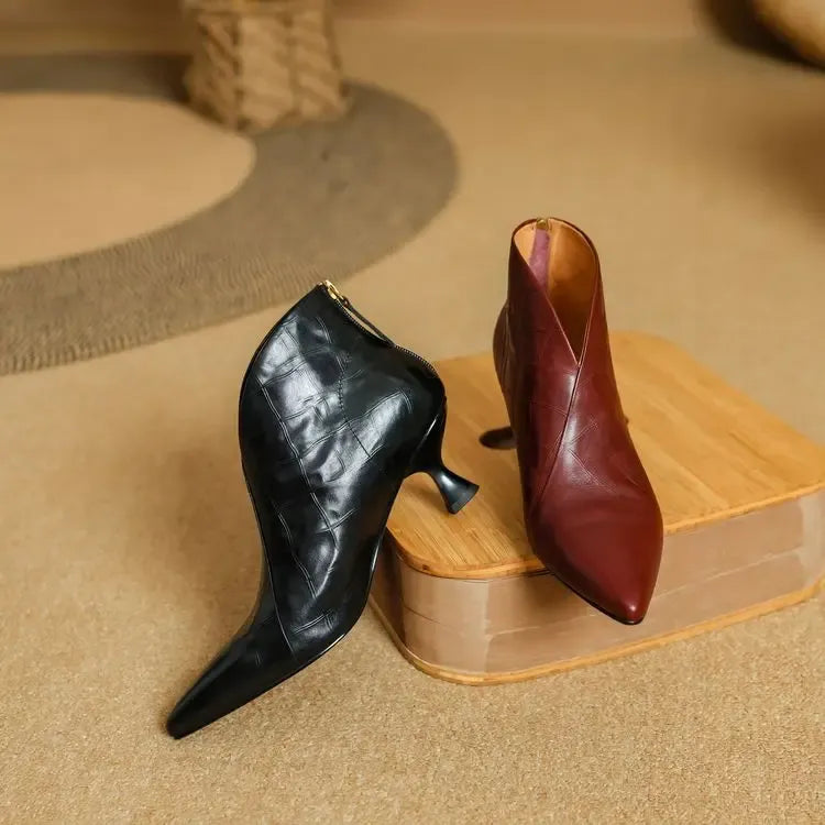Annika Genuine Leather Boots