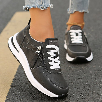 Nina | Chic Sport Zip Sneakers