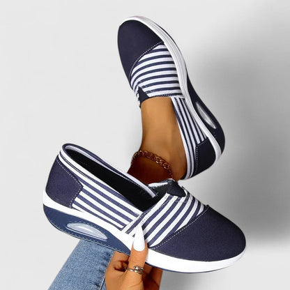 Marina | Striped Slip-On Sneakers