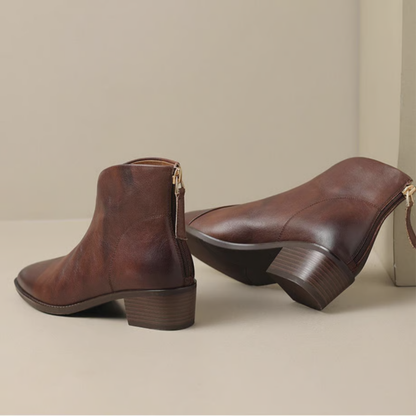 Lily | Luxury Ankle Boots with Low Heel