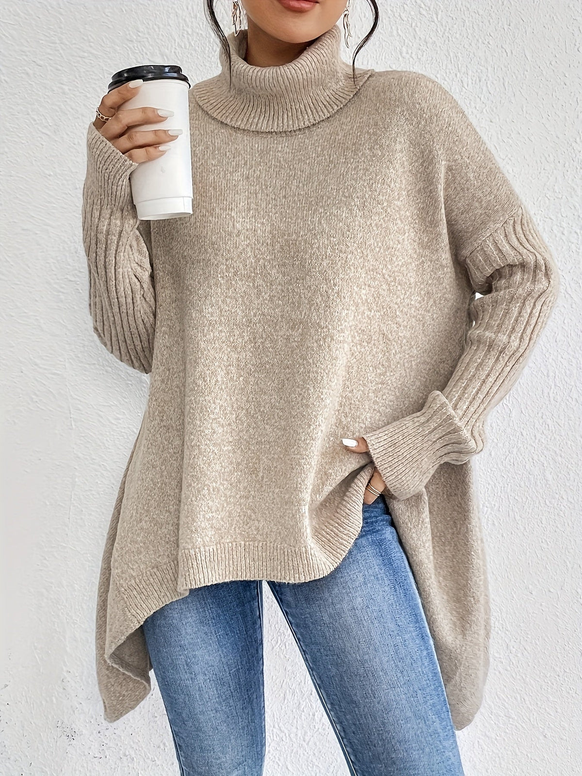 Gabrielle | Oversized Turtleneck Sweater