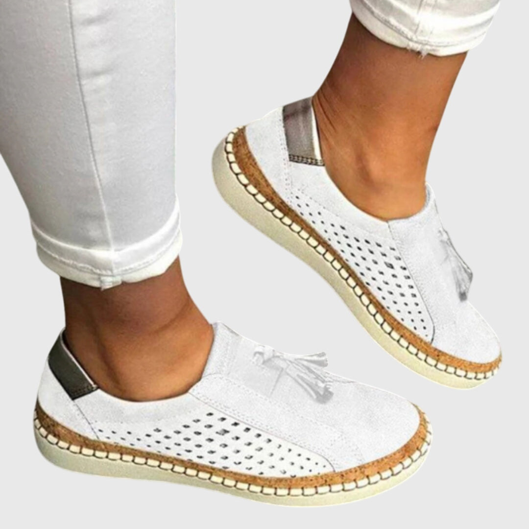 Tessia | Perforated Moccasin Sneakers