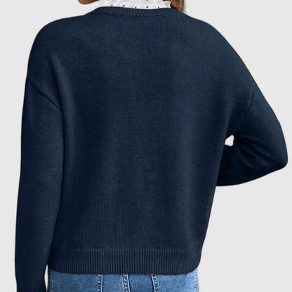 Zaryphine | Elegant V-Neck Sweater