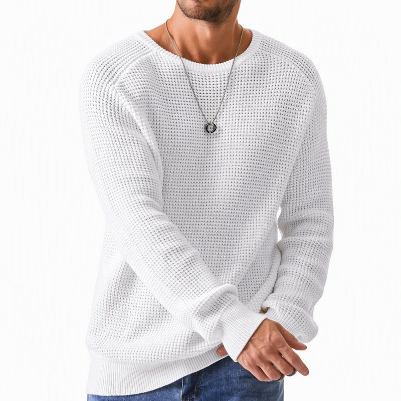 Women's cozy textured crew-neck jumper
