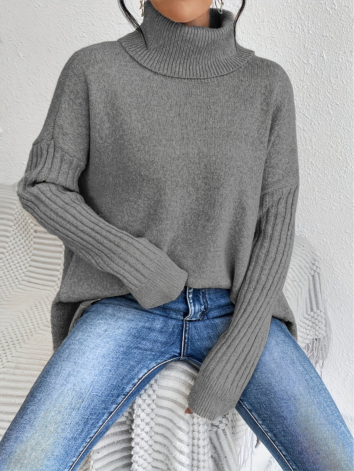 Gabrielle | Oversized Turtleneck Sweater