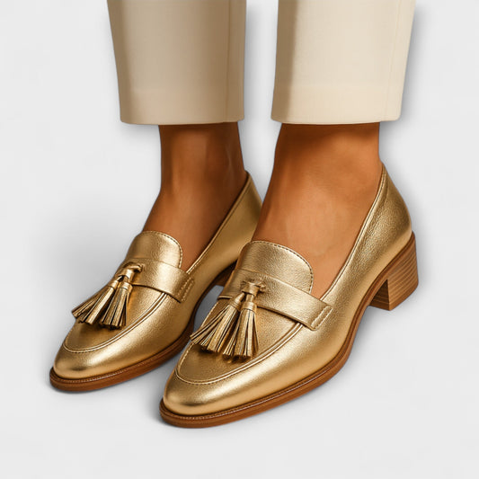 Clara | Golden Loafers