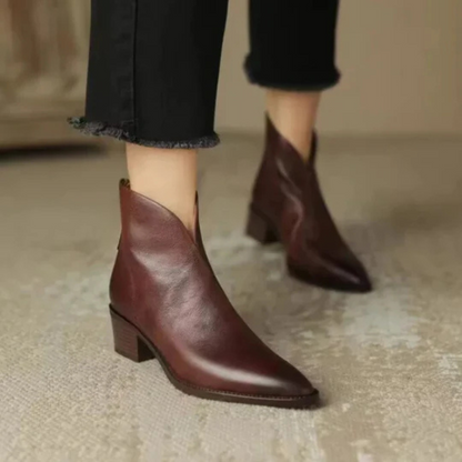 Lily | Luxury Ankle Boots with Low Heel