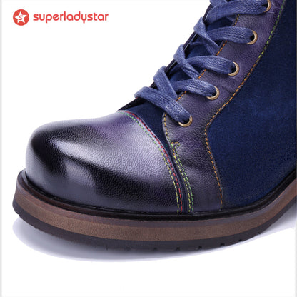 Midnight Charm Lace-Up Ankle Boots
