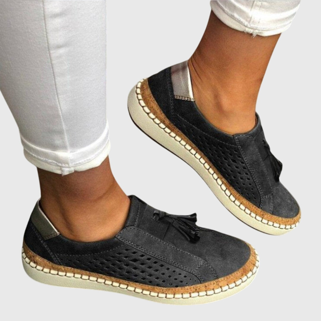 Tessia | Perforated Moccasin Sneakers