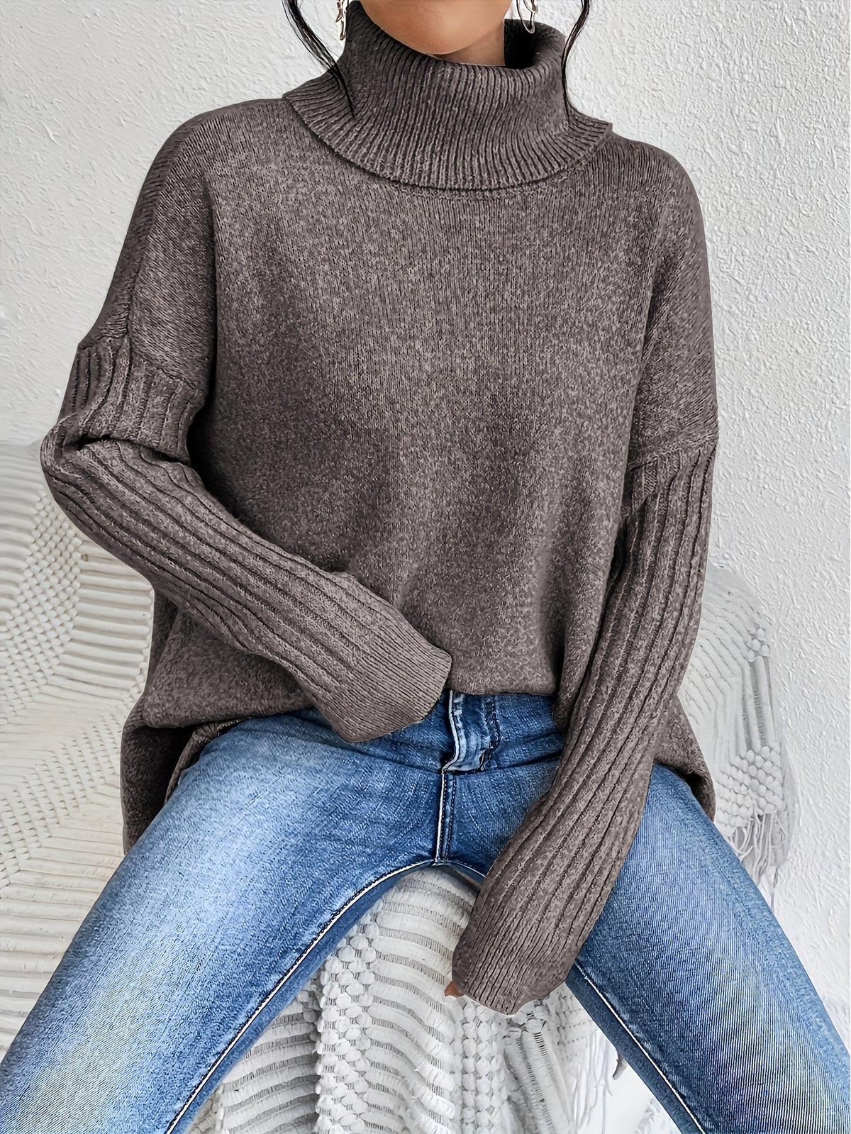 Gabrielle | Oversized Turtleneck Sweater