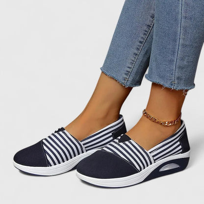 Marina | Striped Slip-On Sneakers
