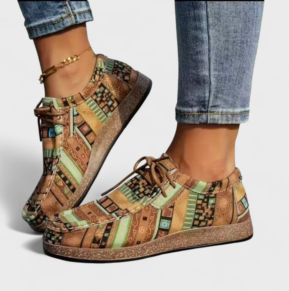 Azura | Ethnic Patchwork Sneakers