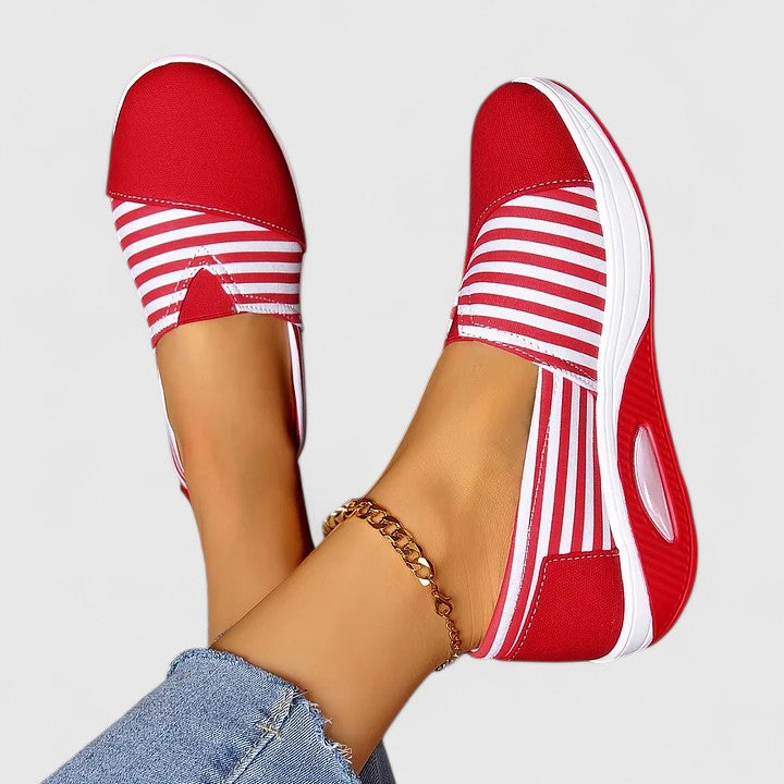 Marina | Striped Slip-On Sneakers