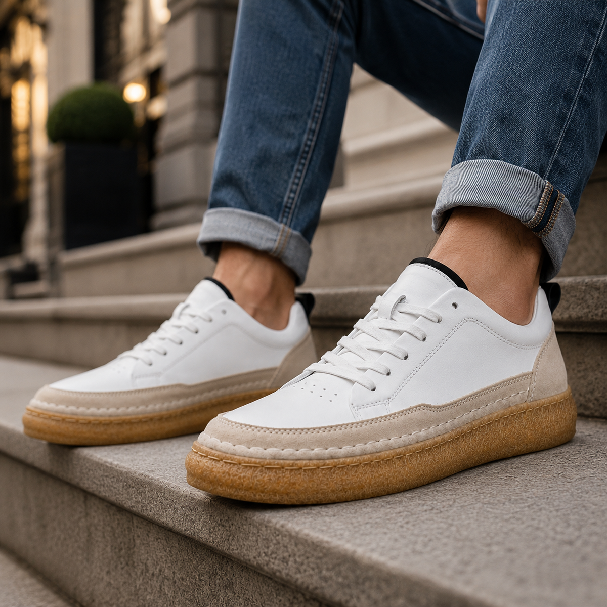 Carlo Cruz Leather Sneakers