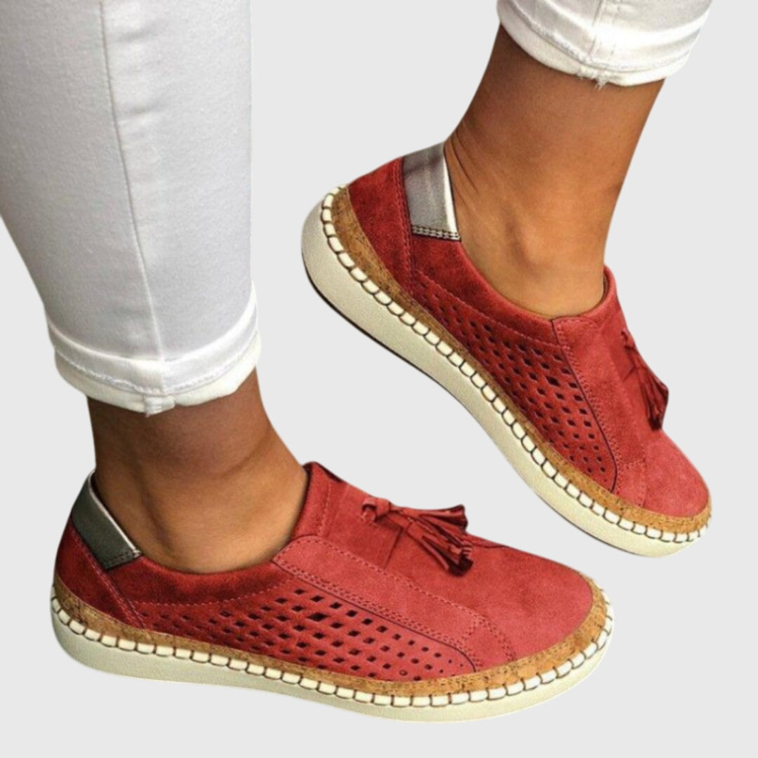 Tessia | Perforated Moccasin Sneakers