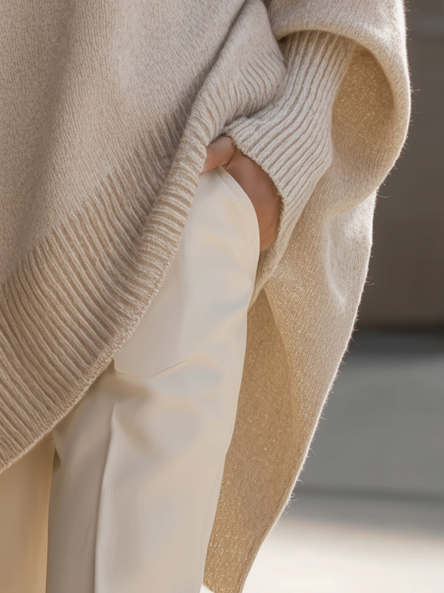 Cindy | Elegant Poncho Sweater