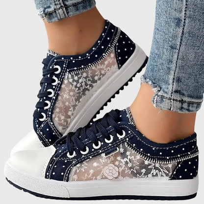 Céleste | Transparent Lace Sneakers