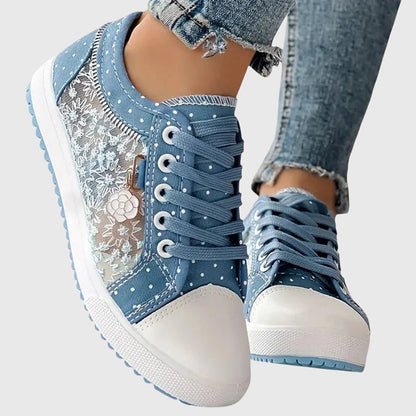 Céleste | Transparent Lace Sneakers