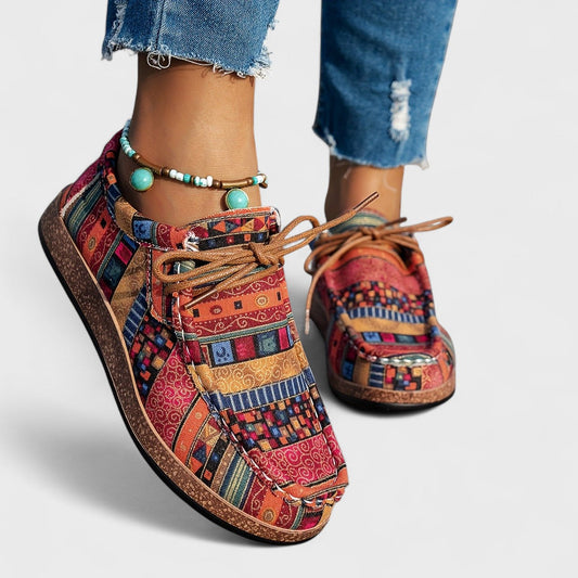 Azura | Ethnic Patchwork Sneakers