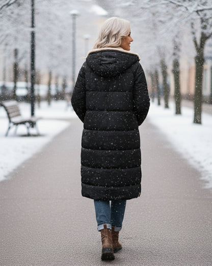 Women's warm elegant sherpa jacket