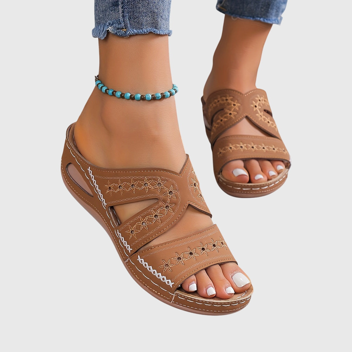 Rosalie | Open-Toe Orthopedic Mules