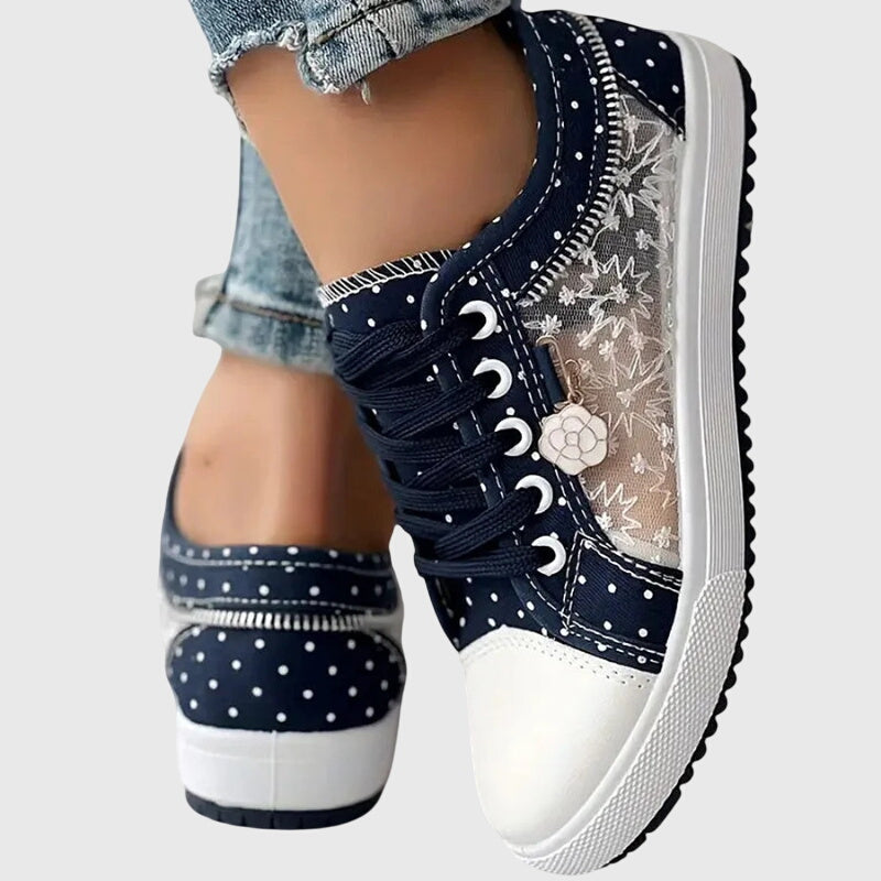 Céleste | Transparent Lace Sneakers