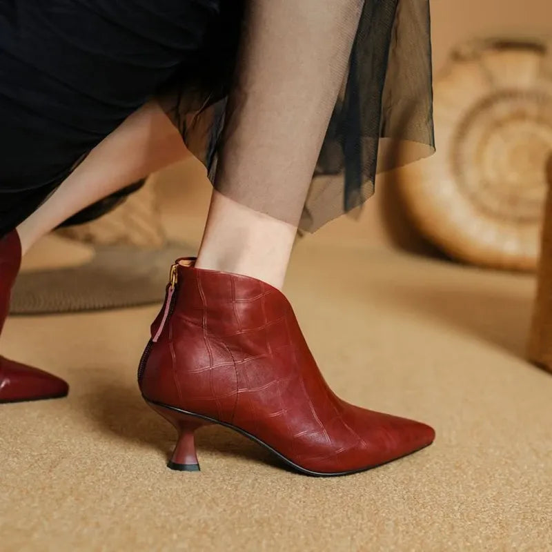 Annika Genuine Leather Boots