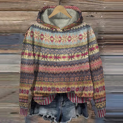 Solène | Ethnic Pattern Hoodie