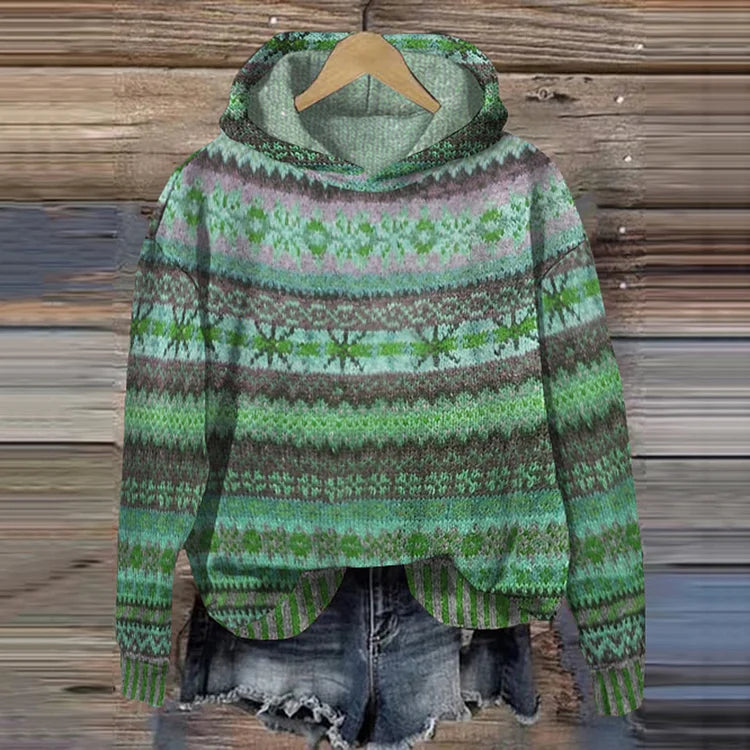 Solène | Ethnic Pattern Hoodie