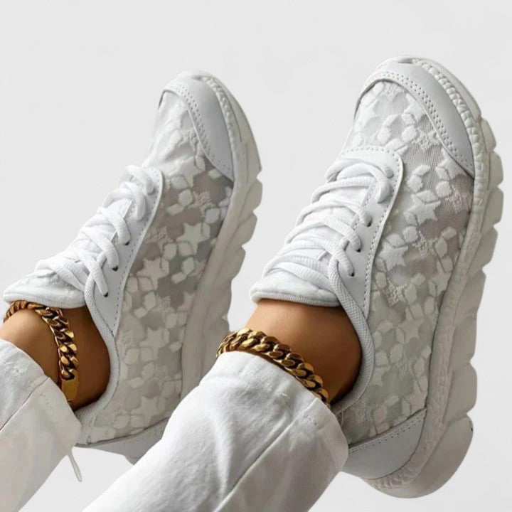 Amandine | Chic Textured Sneakers