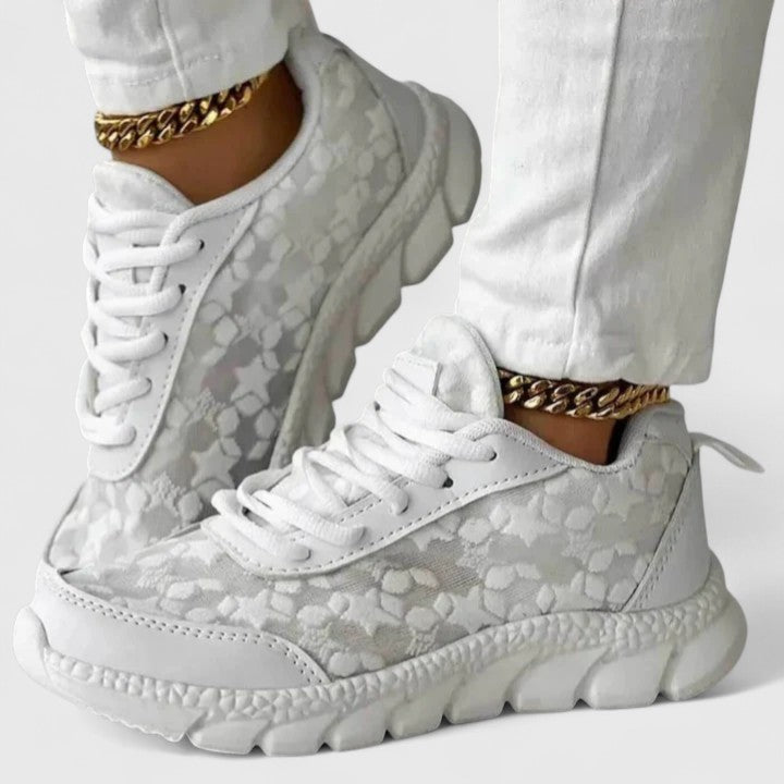 Amandine | Chic Textured Sneakers