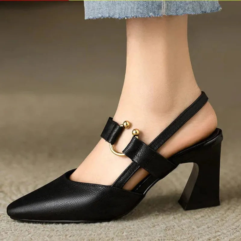 Orélissa | Slingback Heels with Jewel Detail