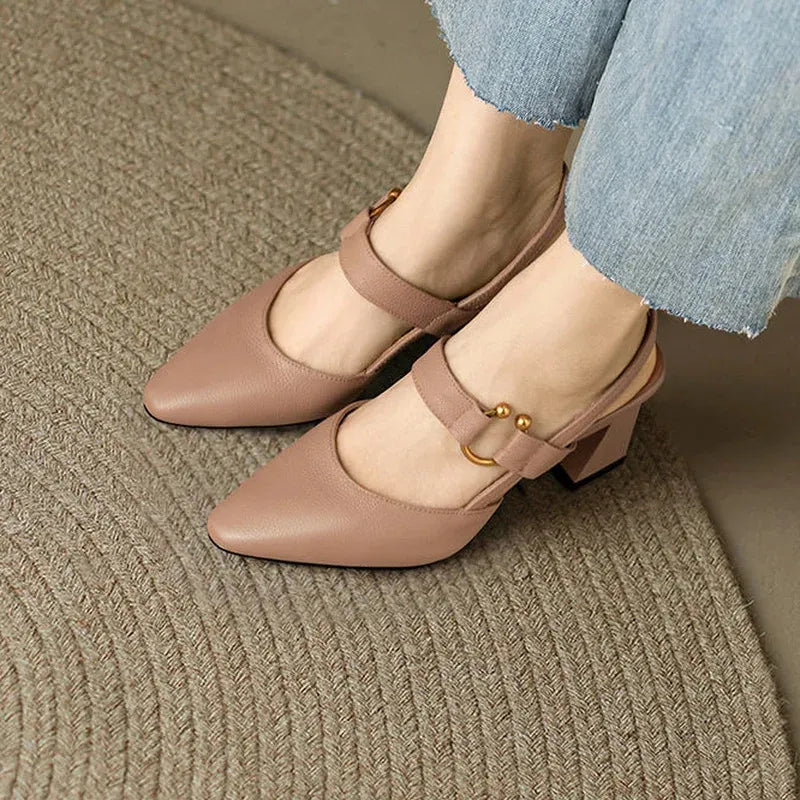 Orélissa | Slingback Heels with Jewel Detail
