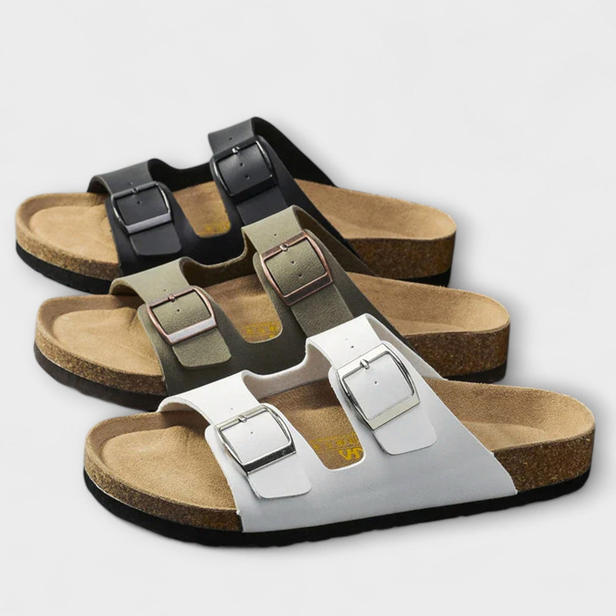 Alba | Double Buckle Orthopedic Mules