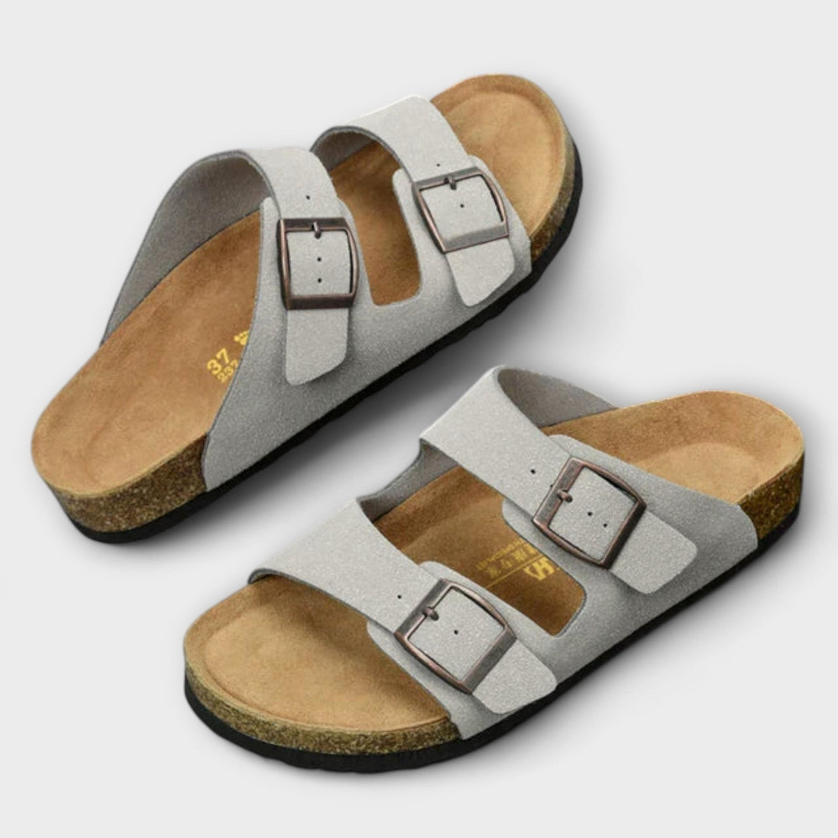 Alba | Double Buckle Orthopedic Mules
