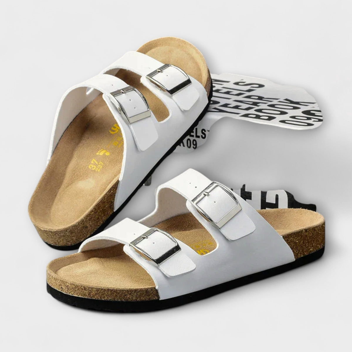 Alba | Double Buckle Orthopedic Mules