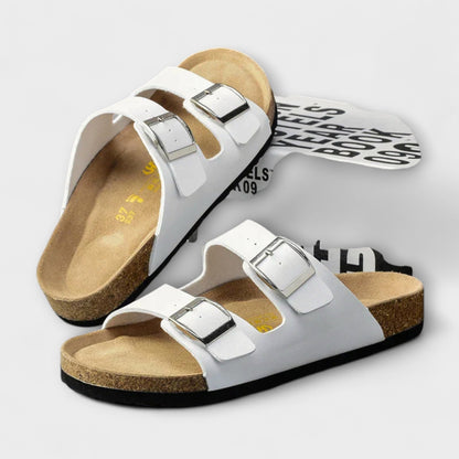 Alba | Double Buckle Orthopedic Mules