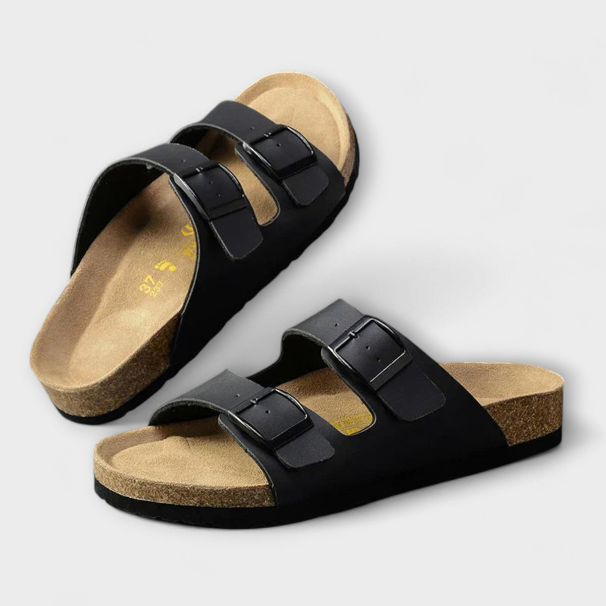 Alba | Double Buckle Orthopedic Mules