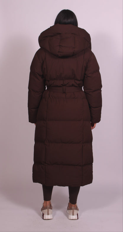 Denise – Hooded Puffer Longline Coat